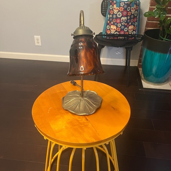 Elegant Tortoiseshell Table Lamp - Picture 2 of 4